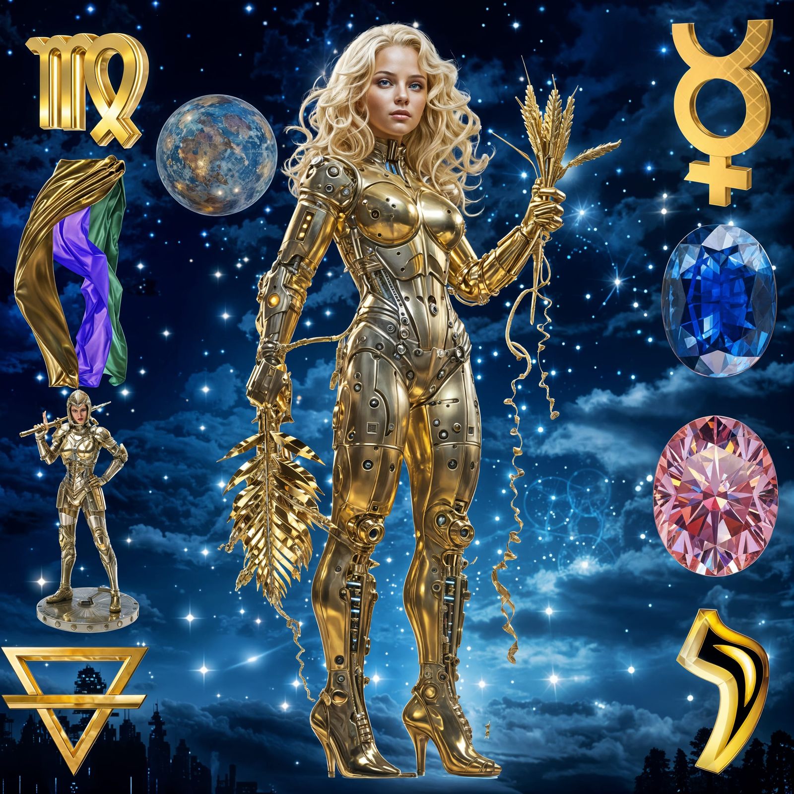 "VIRGO" ("THE VIRGIN") : THE SIGN, THE SYMBOL, THE ELEMENT, ...
