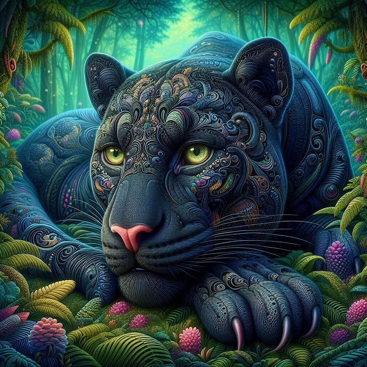 Beautiful Jaguar   by @Eggsquizit