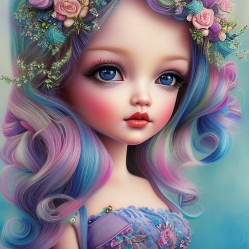 Baby store doll art