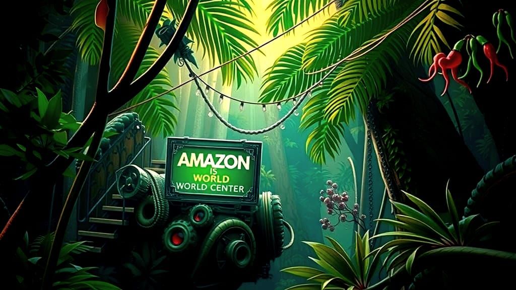 AMAZON IS WORLD CENTER - Exhibition Title Page