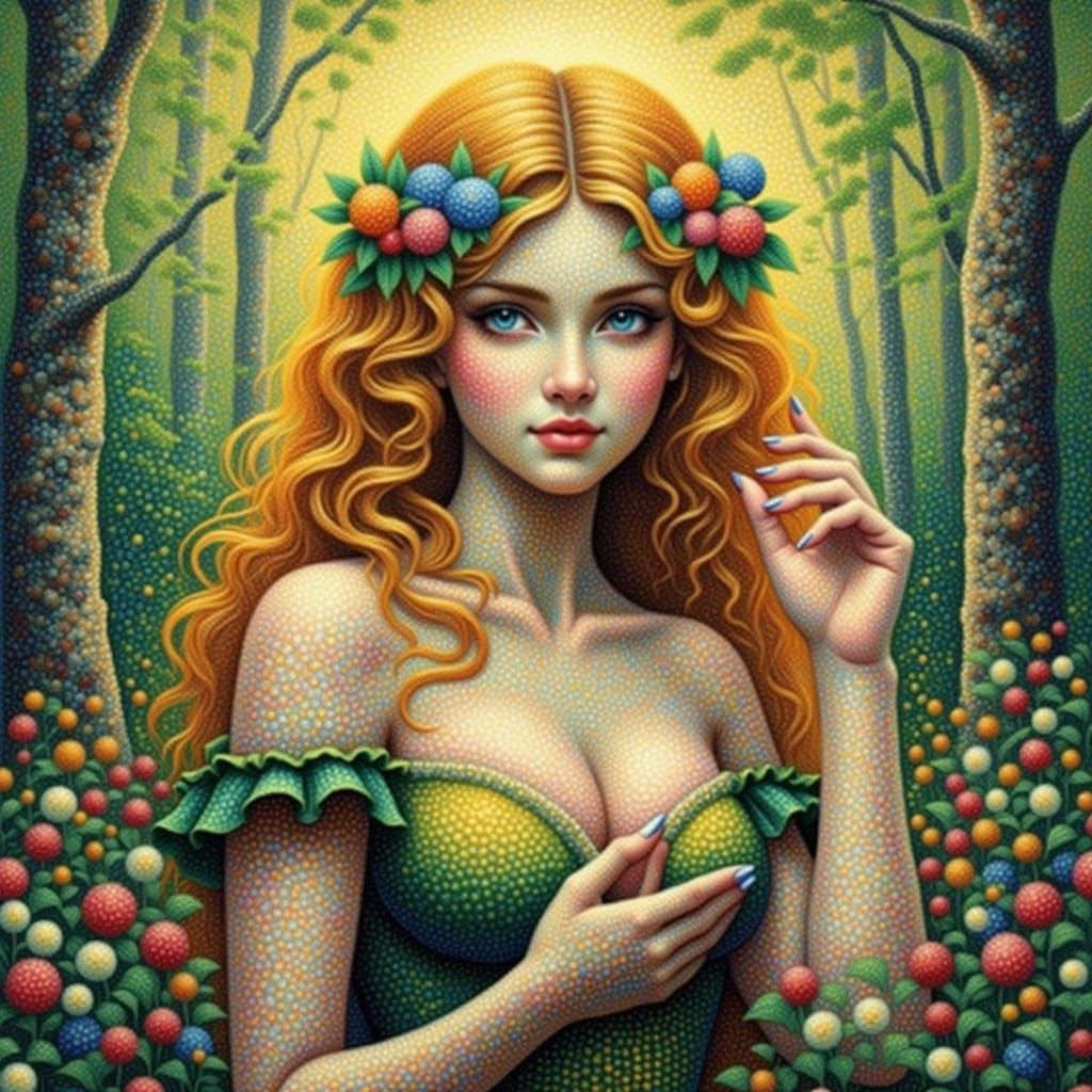 <lora:Pointillist Art Flux:1.0>