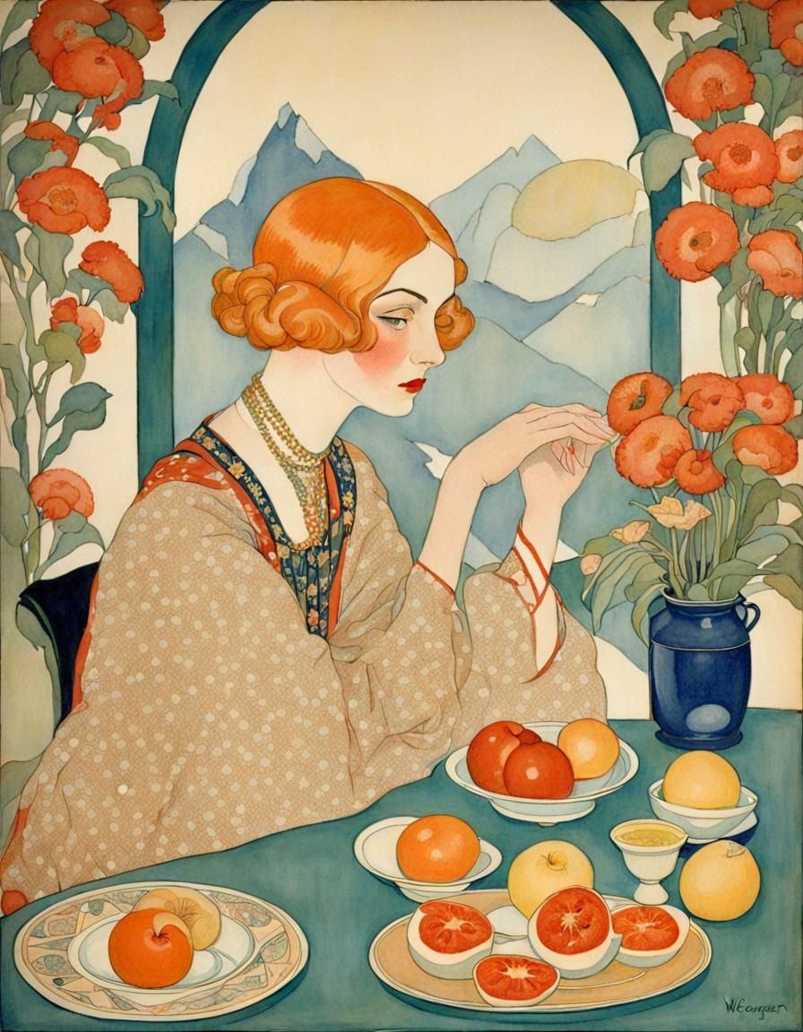 art by Gerda Wegener - AI Generated Artwork - NightCafe Creator