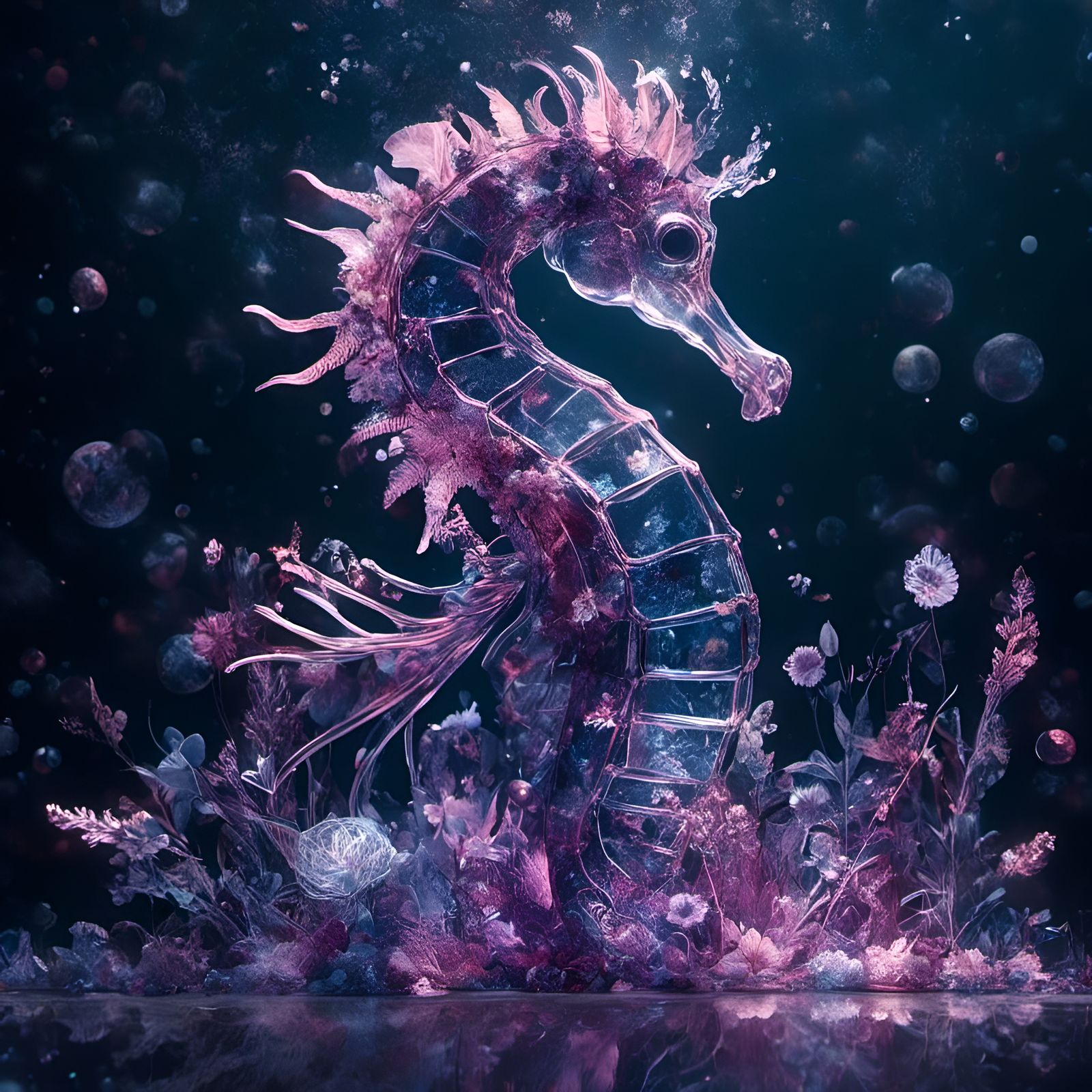 crystal seahorse