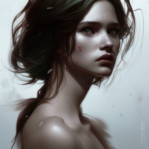 sad girl - AI Generated Artwork - NightCafe Creator