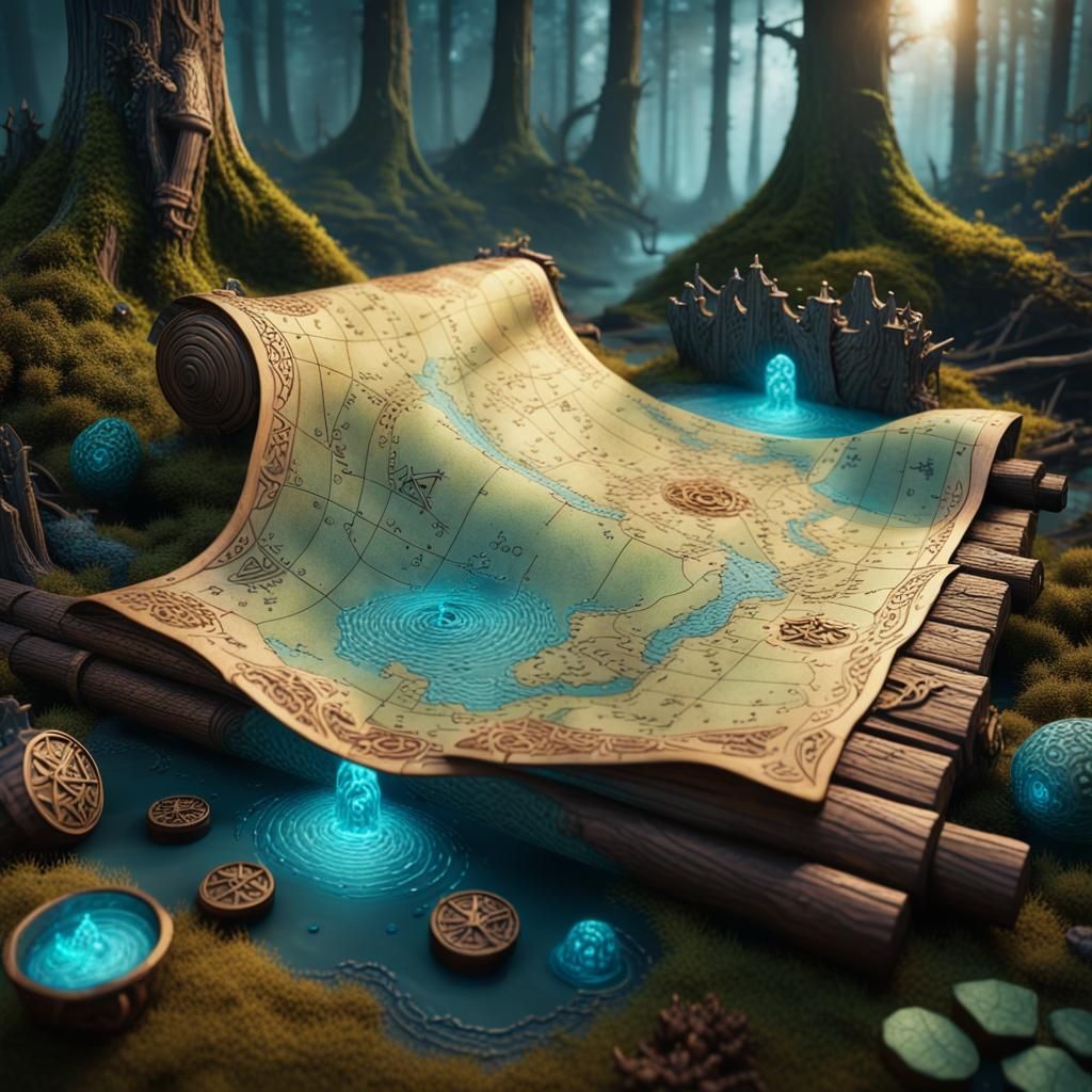 The Viking Mystery Map.  by @Omimimo