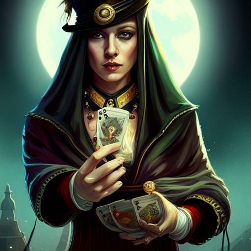 female magician
