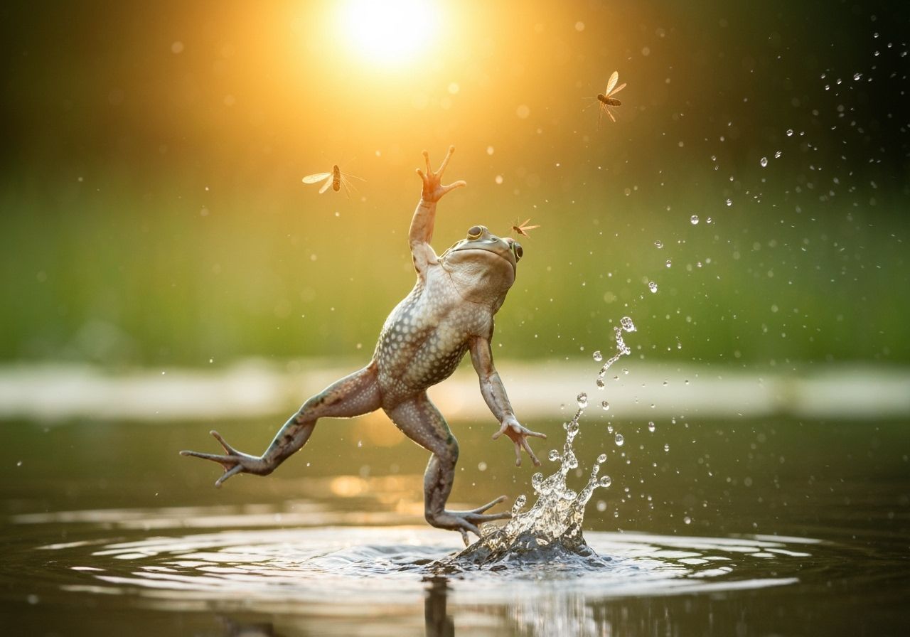 Frog  by @Hyperborean