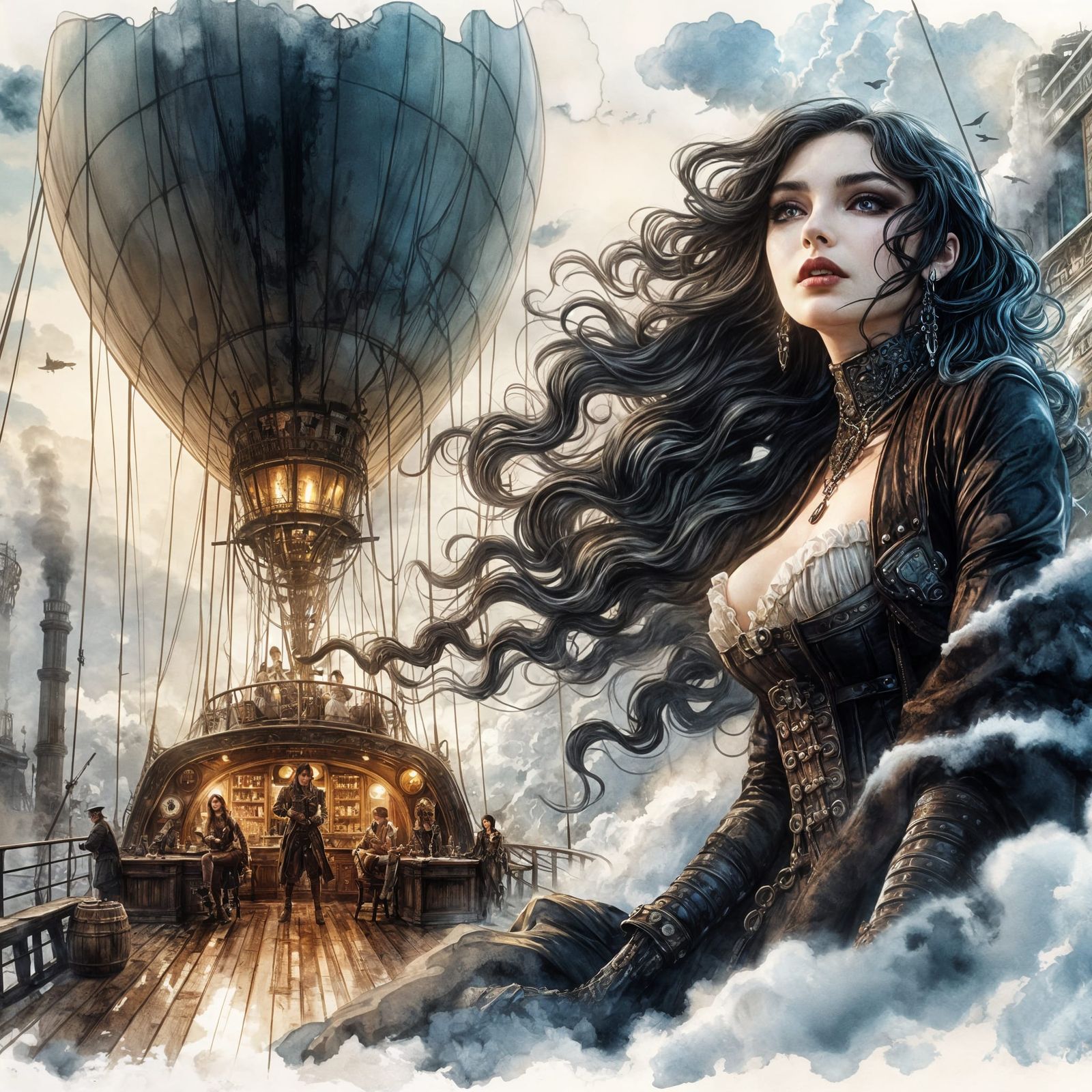 steampunk airship conductor 5