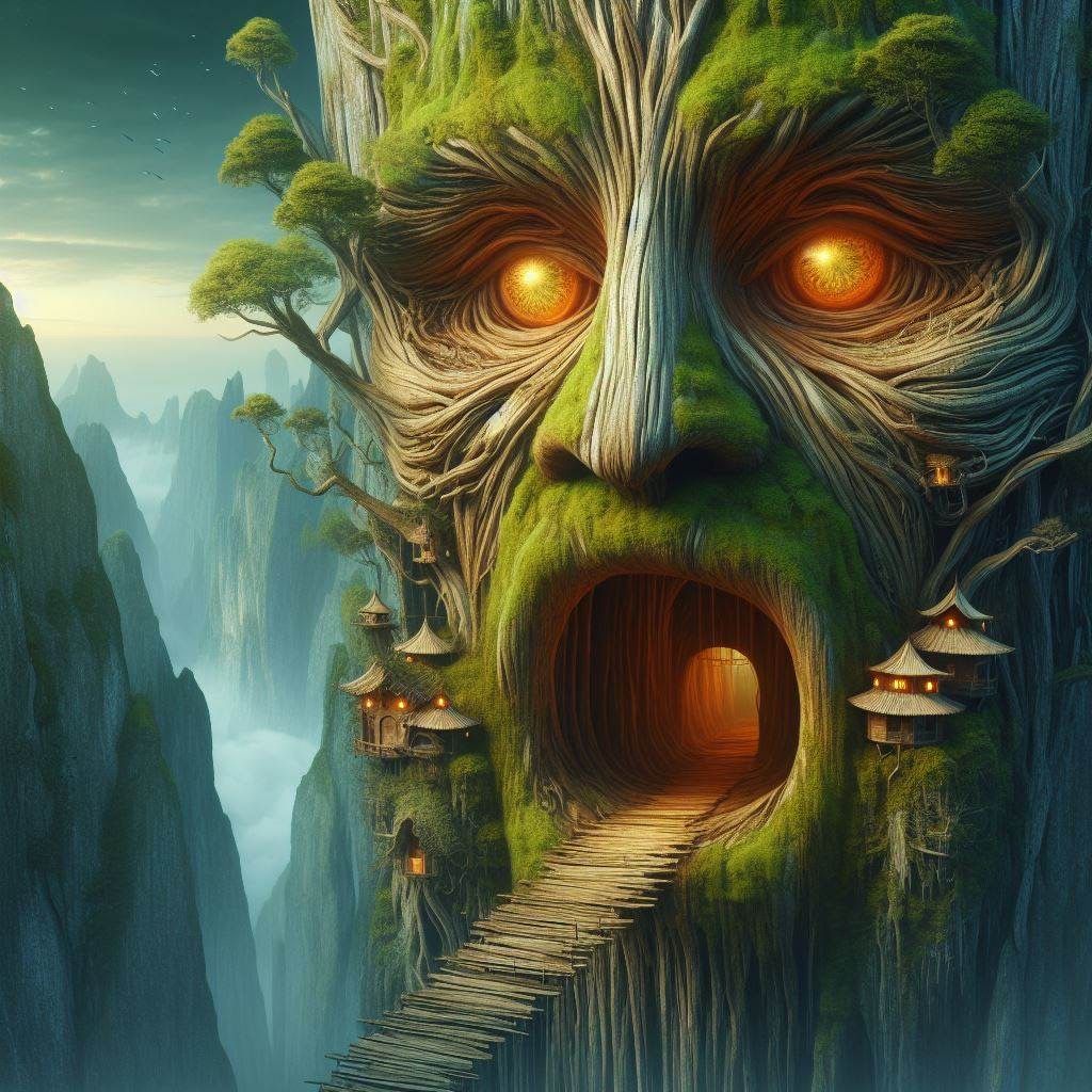 Entrance to Treehouses, or...