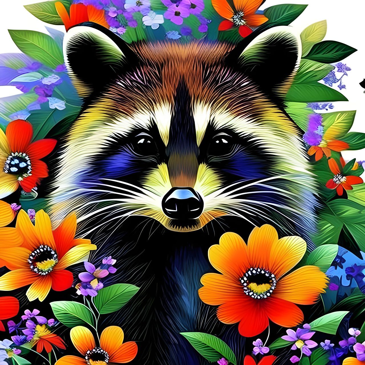 Frolicking in flowers - AI Generated Artwork - NightCafe Creator