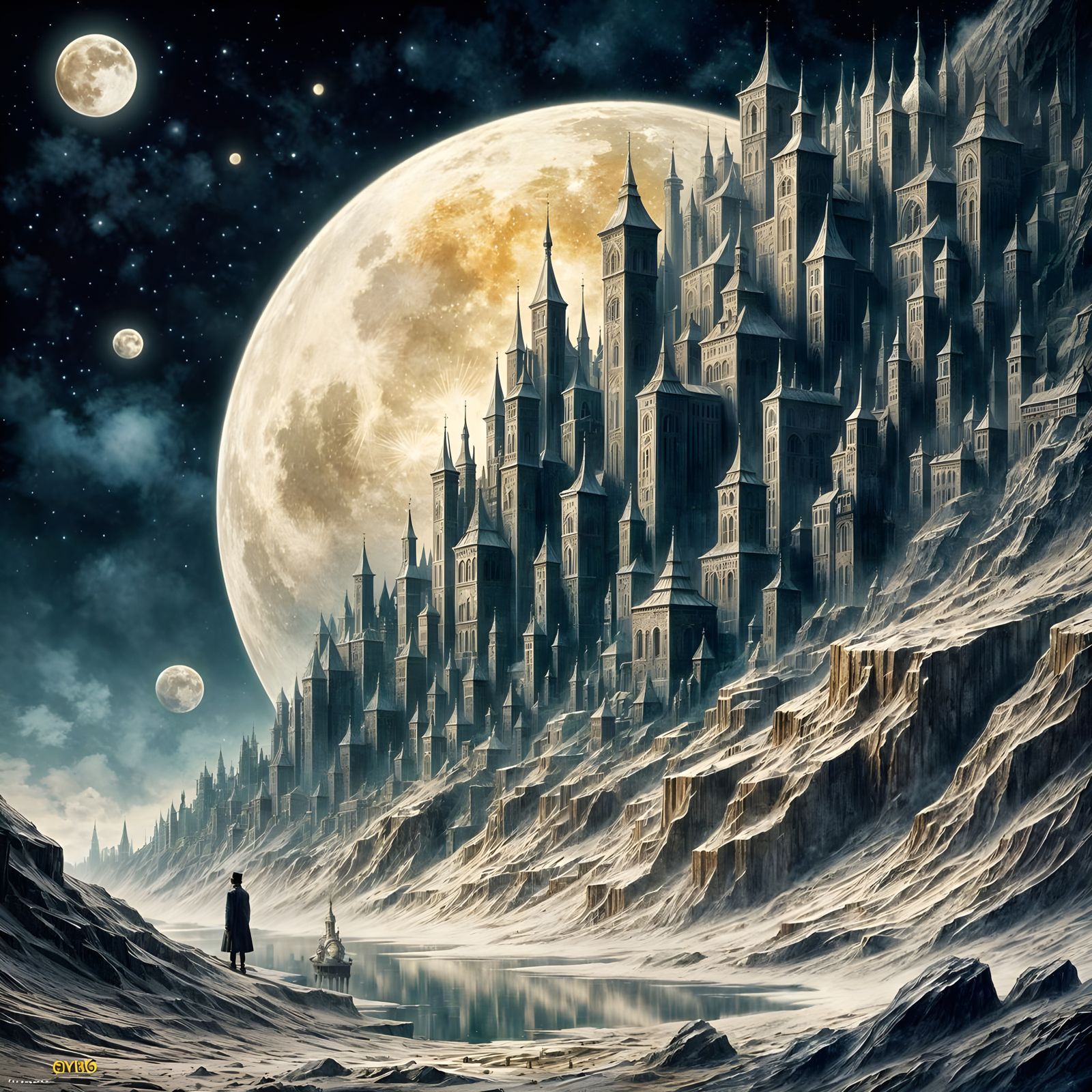 Moonscape  by @Enesir