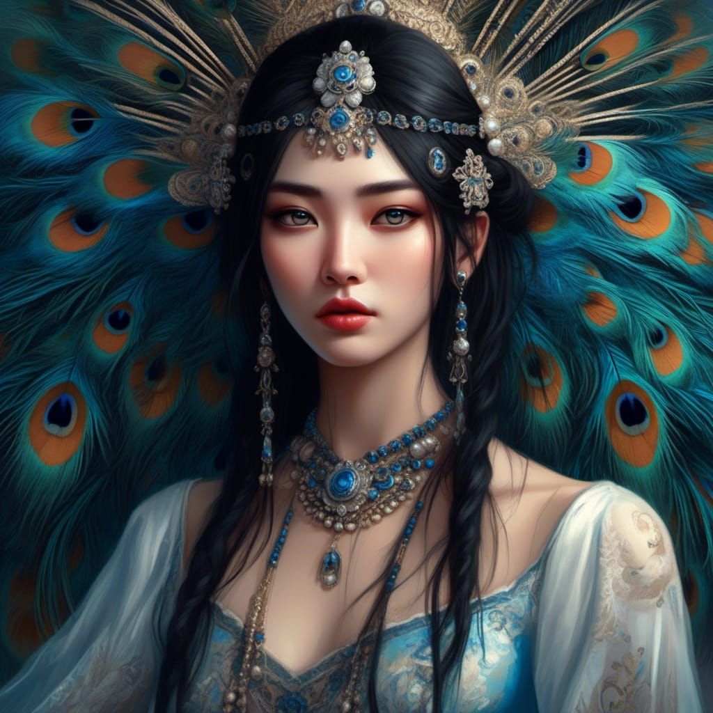 Peacock Princess  by @Budgie