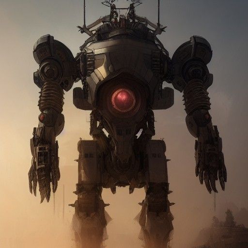 Giant war robot
