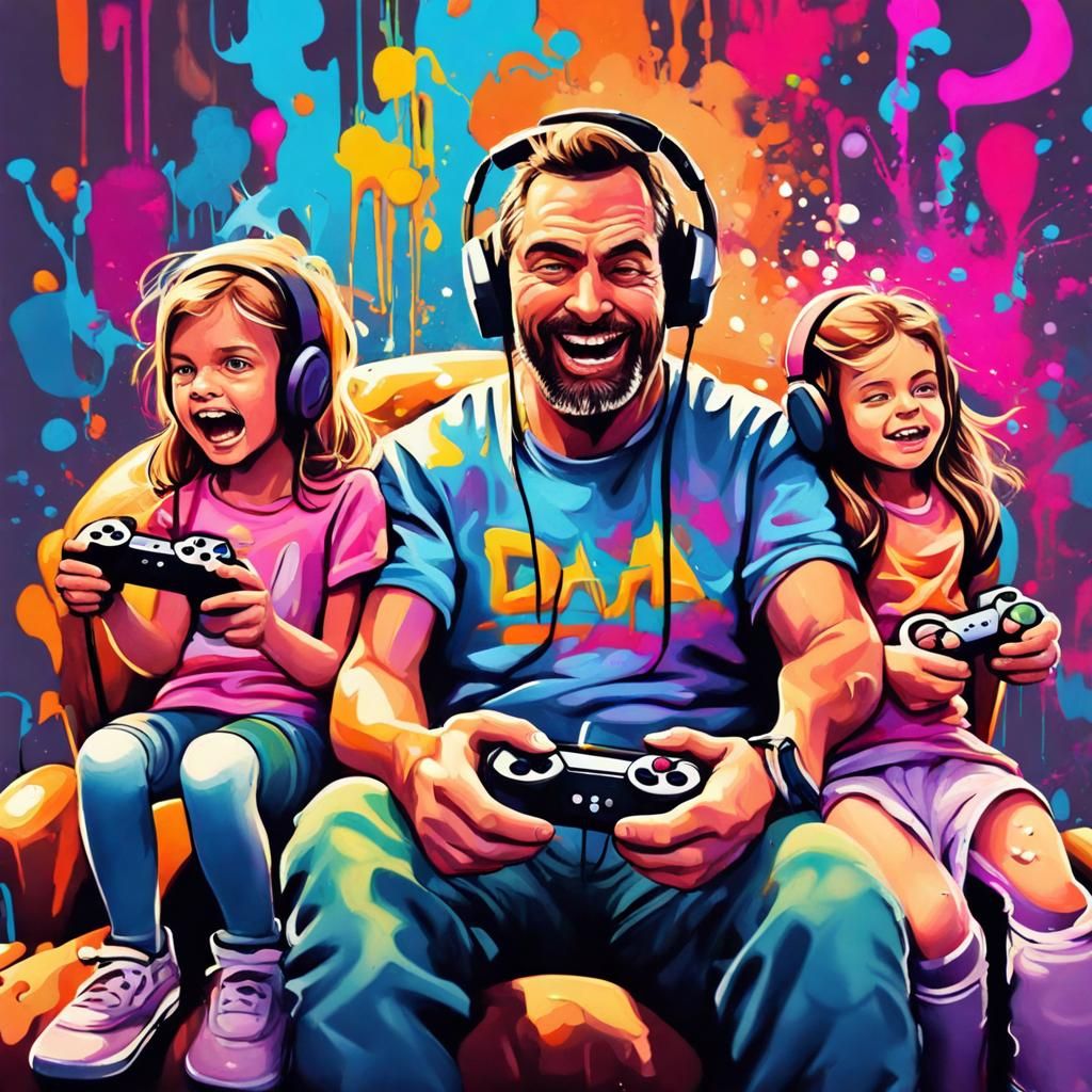 Just me, playing games with the kiddos!