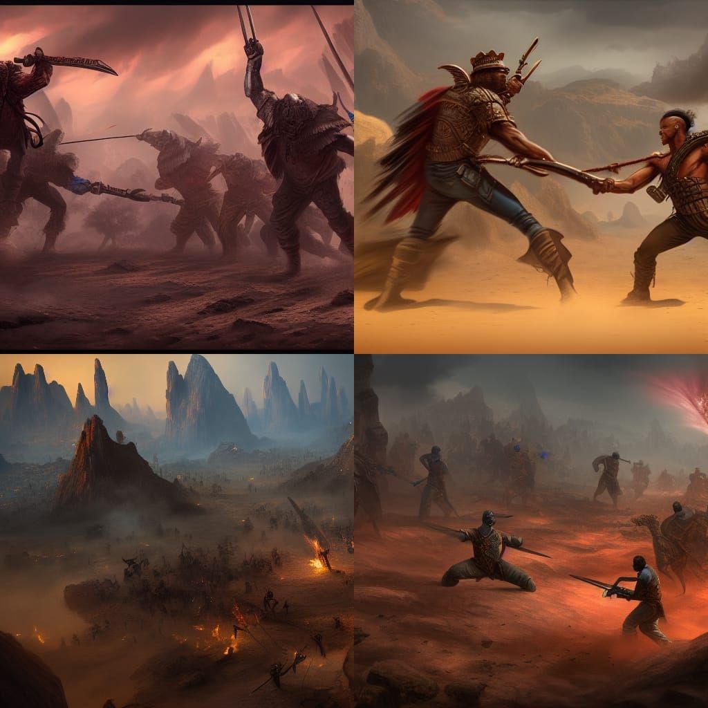 Angola men fighting