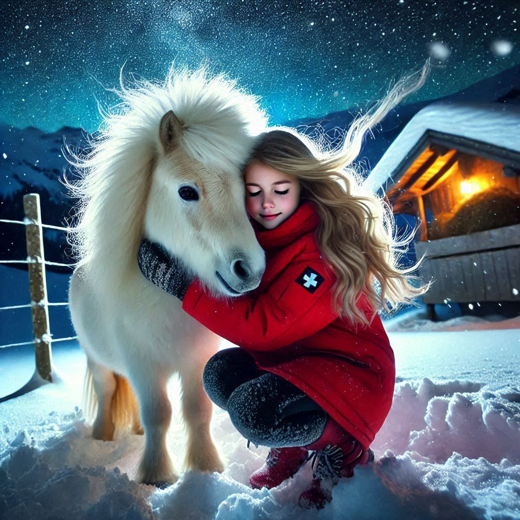 Girl and her Shetland Pony !!  Take 2