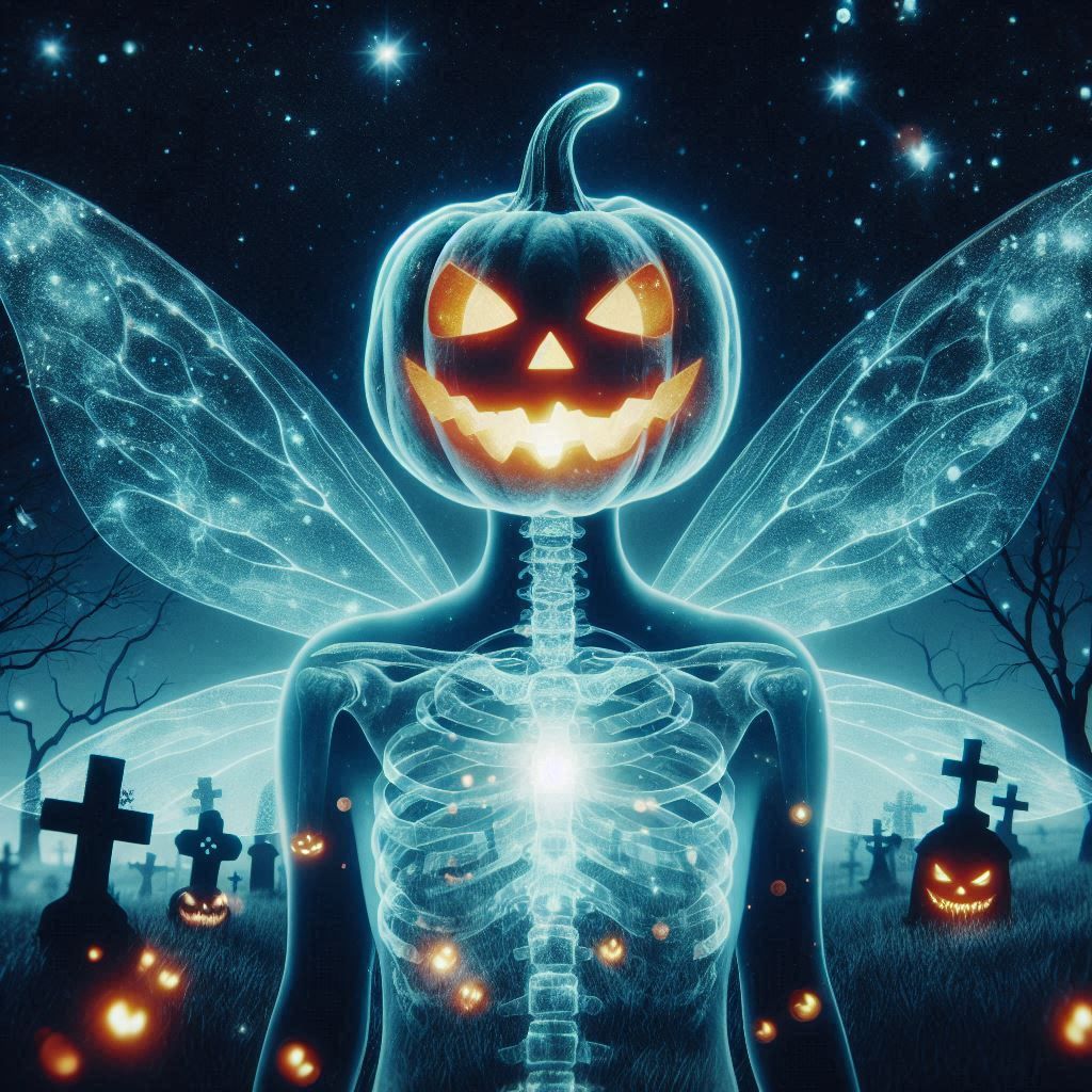 Pumpkin head fairy
