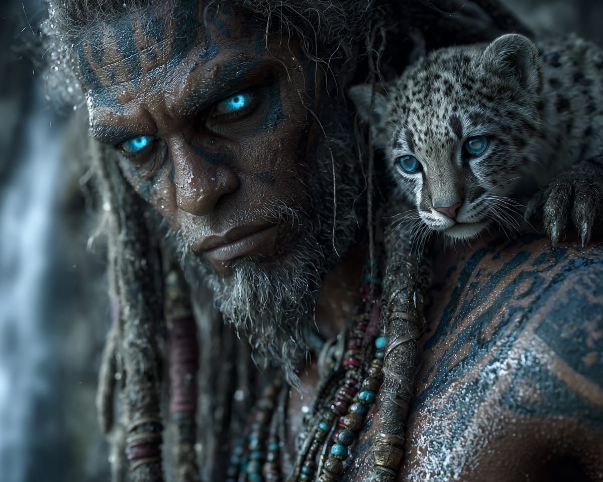 Blue-Eyed Guardian of the Fall