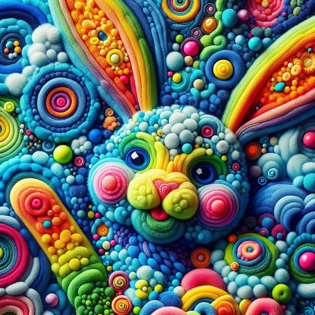 Colourful bunny 🐰