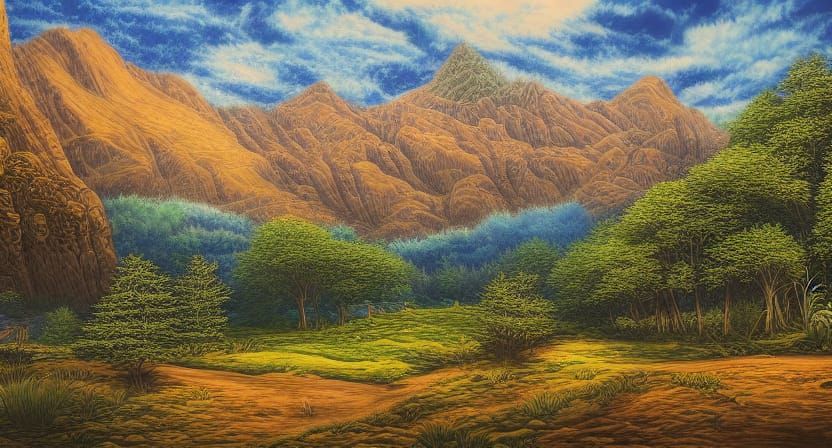 extremely detailed landscape