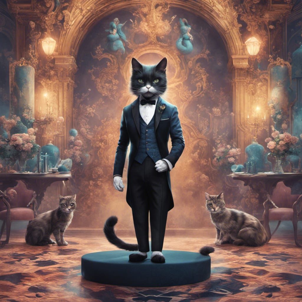 black tuxedo
