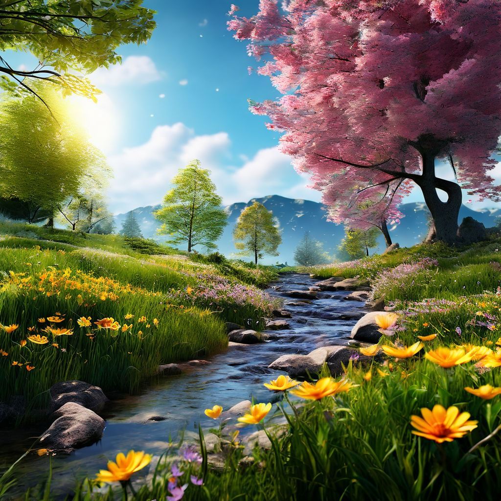 Spring's Symphony: A Journey Through the Valley of Blooms