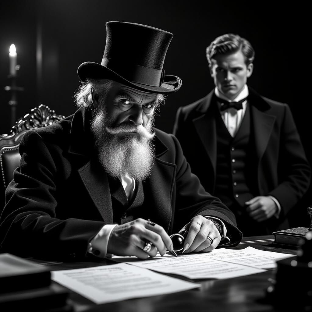 Old Dracula and Jonathan Harker