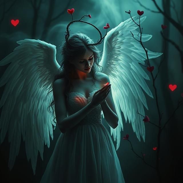 VALENTINE'S DAY WITH SPOOKY ELEMENTS  - A FEMALE ANGEL REMEM...
