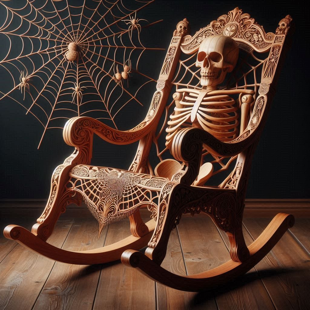A Spider Web Rocking Chair 🕸☠️
