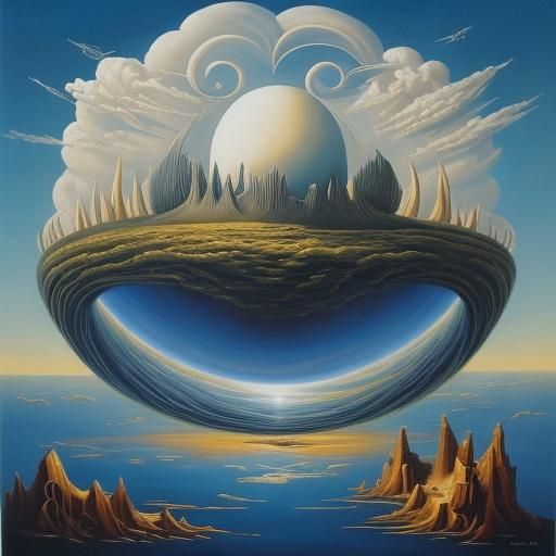 Surreal Four-Dimensional Universe: Space Superposition and B...