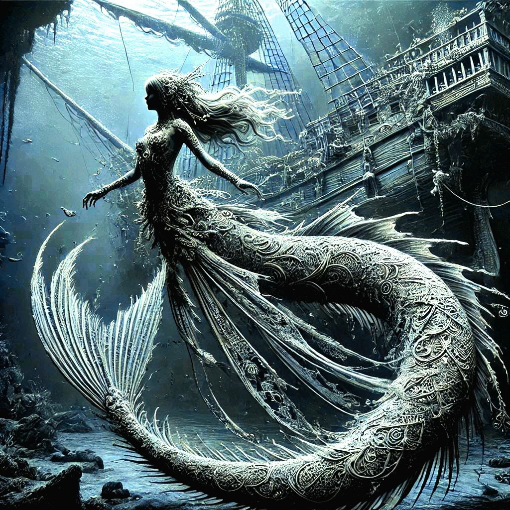 But don't go swimming with the mermaid son if you don't know how to swim