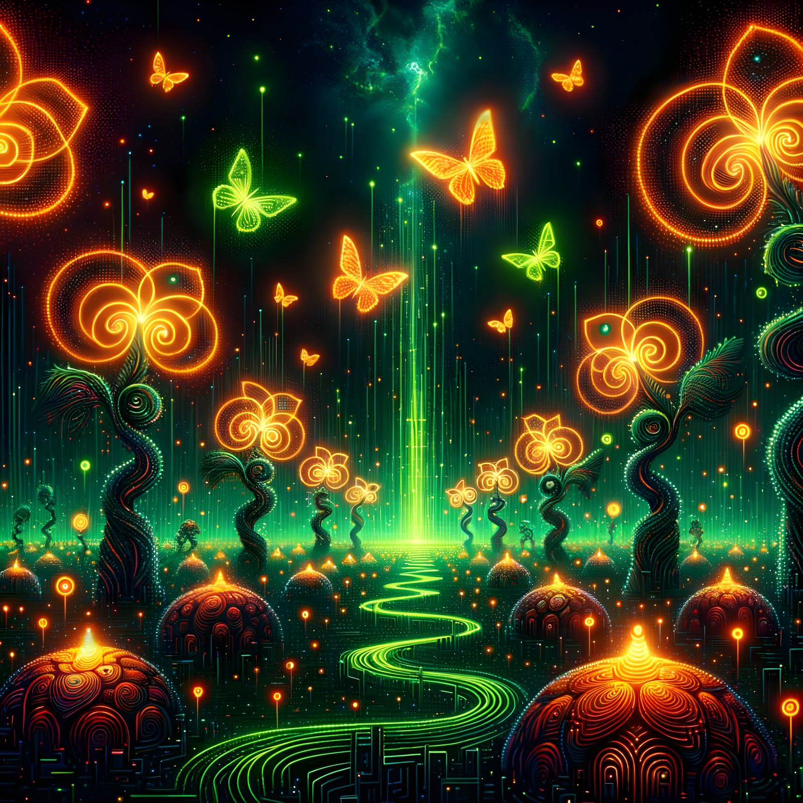 The BitGarden– a whimsical fusion of botany and binary  by @CNEWBY