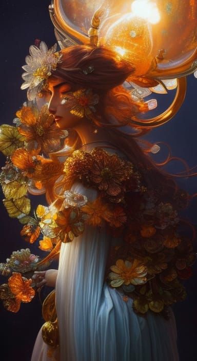By Alexander Jansson and Jean Baptiste Monge and Mark Brooks || CLOSE-UP of a HUGE ornate crystal FULLY TRANSPARENT glas...