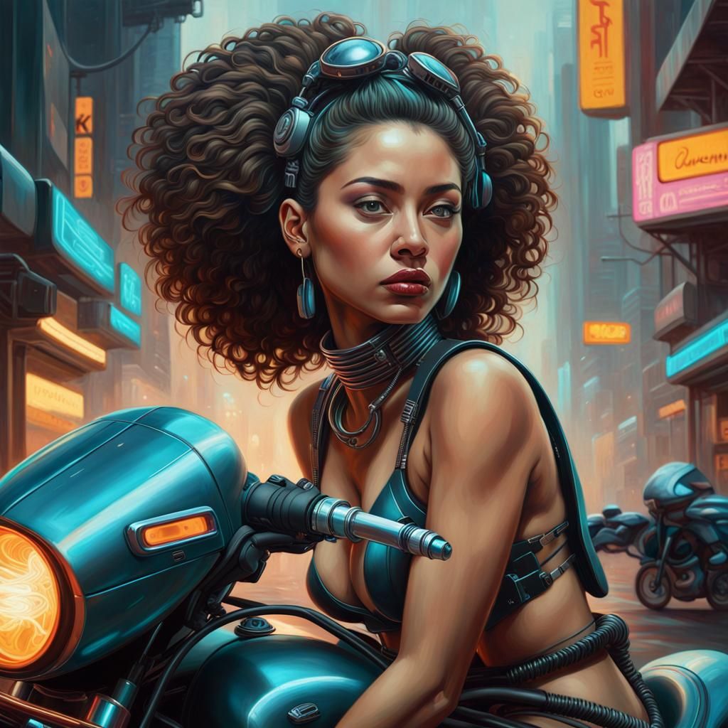 journey into the futuristic cyberpunk world