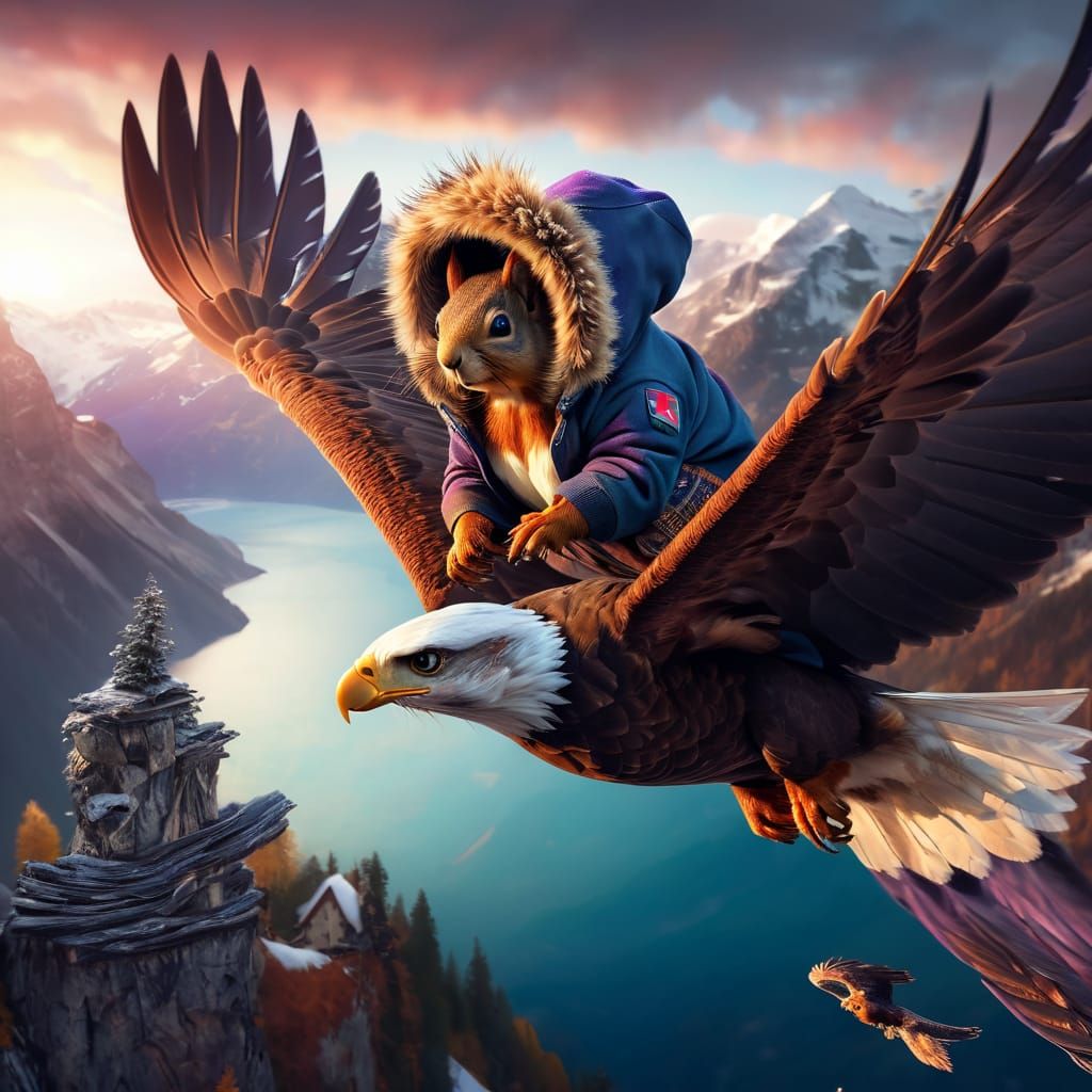 The Squirrel Adventures - A Squirrel Riding No hands!! #2