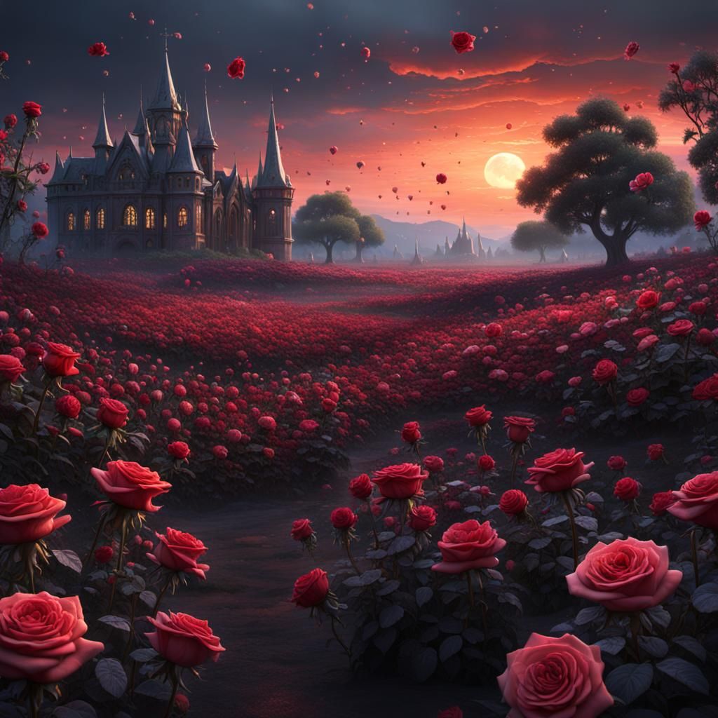 Field of Roses  by @DarkUnicornVet 
