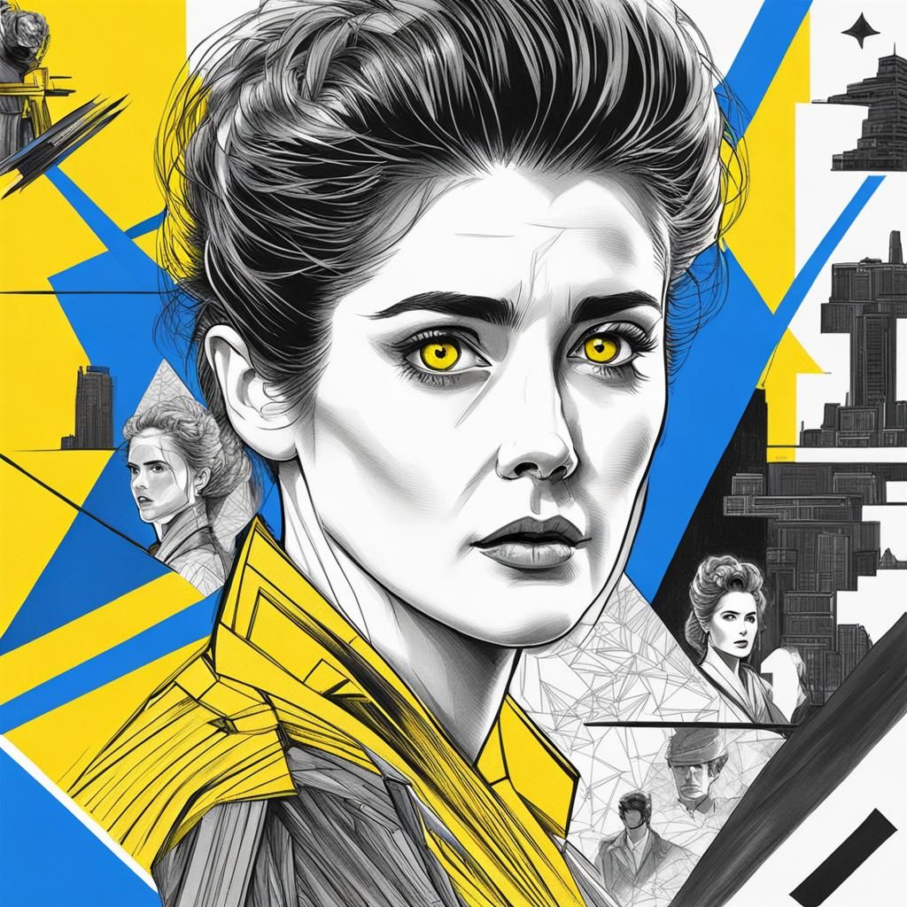 Blade Runner Sketch: Replicant in Futuristic China