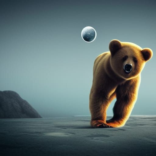 Extraterrestrial Bear-Like Creature Attacks Moon Base
