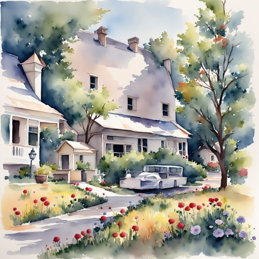  <lora:Watercolor-flux:1.0>