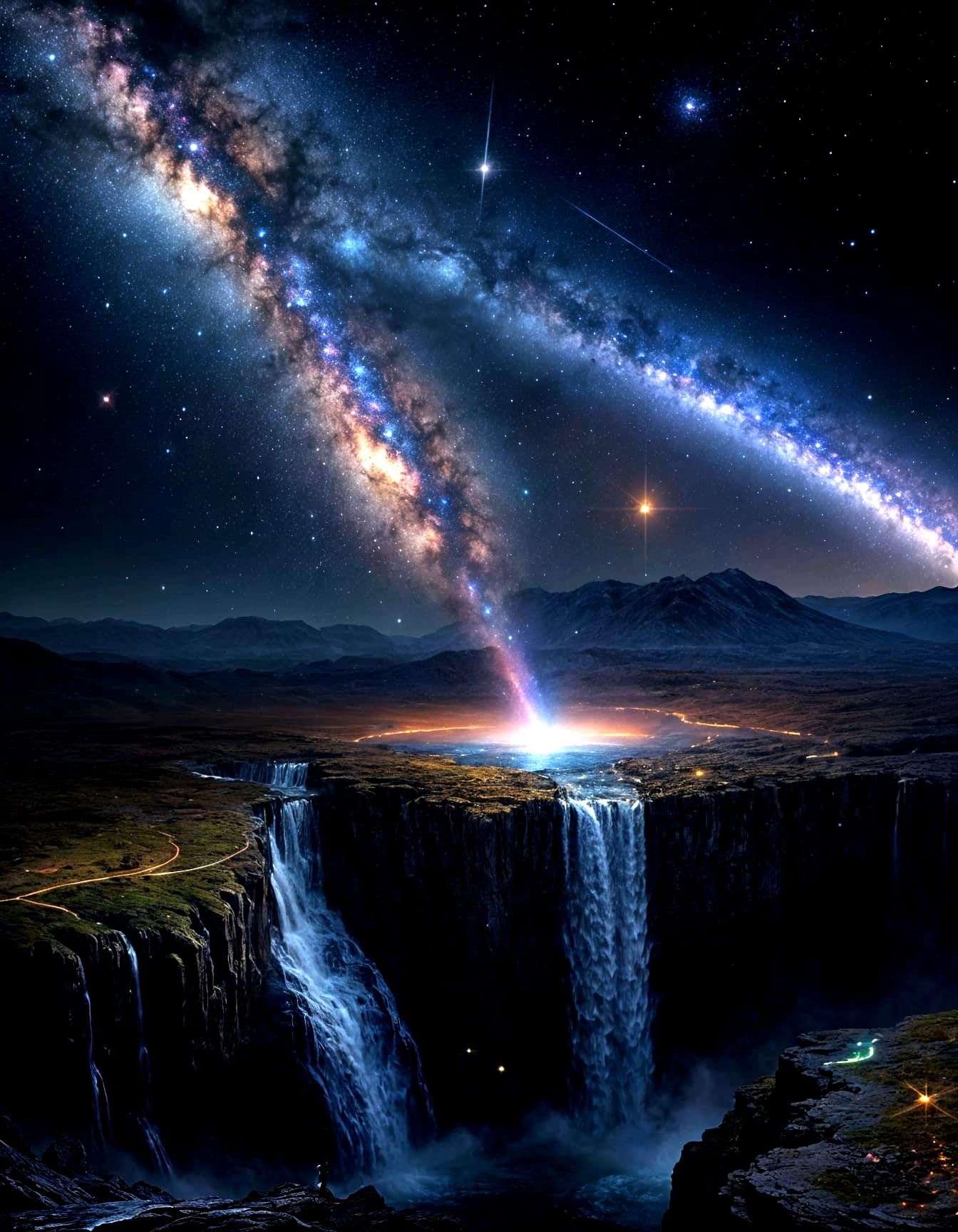 Galaxtic 🌈 waterfall   by @DaoRa