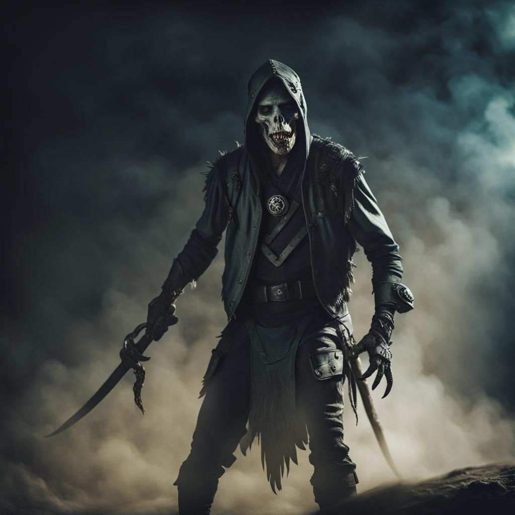 ghoul dressed in raider gear