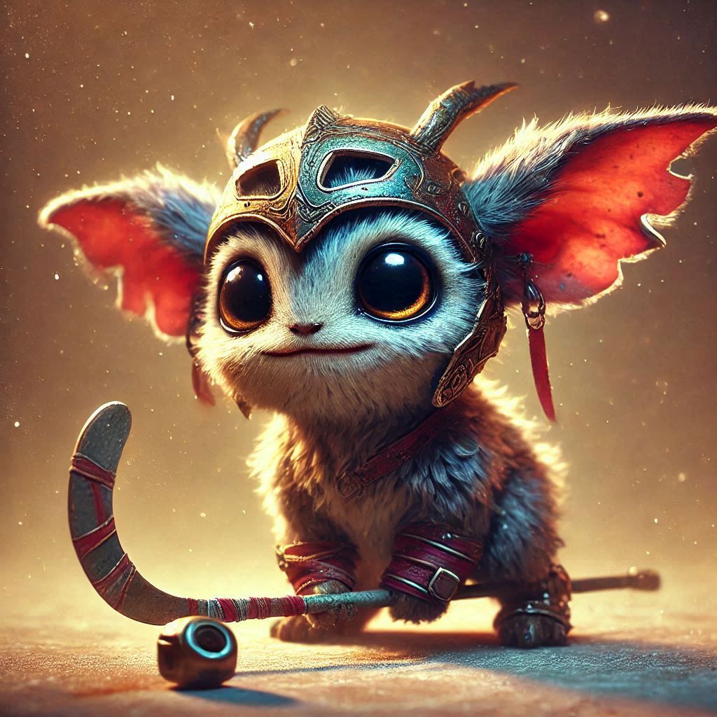 adorable fairy-tale fantasy creature portrait..
