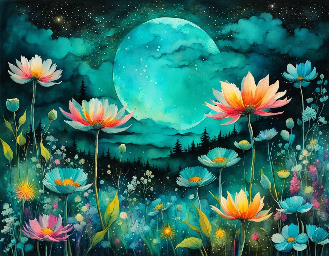 watercolor landscape