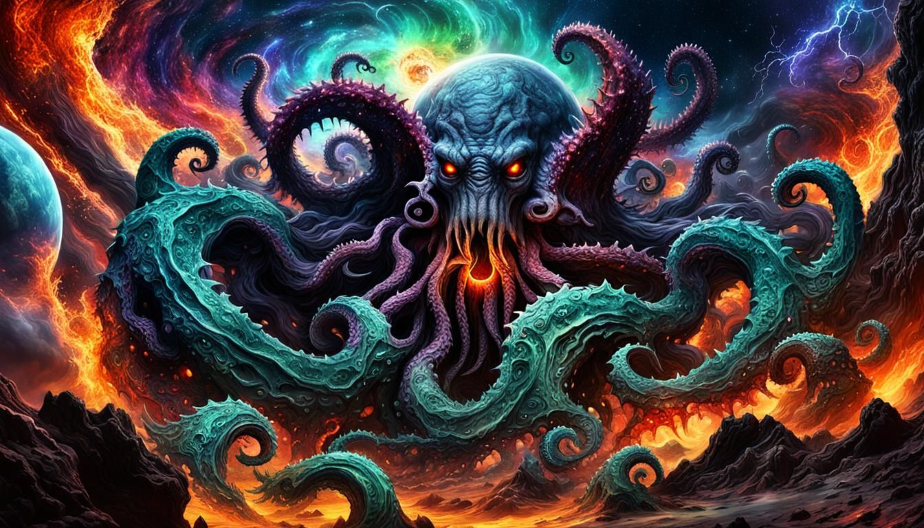 Lovecraftian Entity - AI Generated Artwork - NightCafe Creator