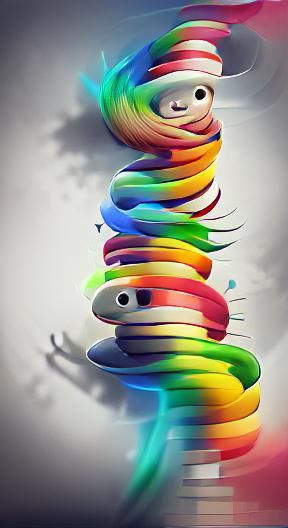 Spiral rainbow people Behance HD