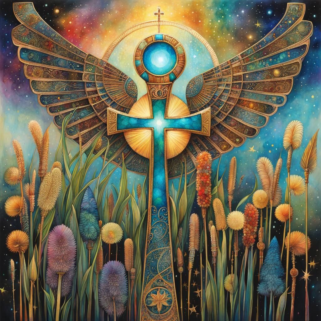 Egyptian Ankh, Key of Life - AI Generated Artwork - NightCafe Creator