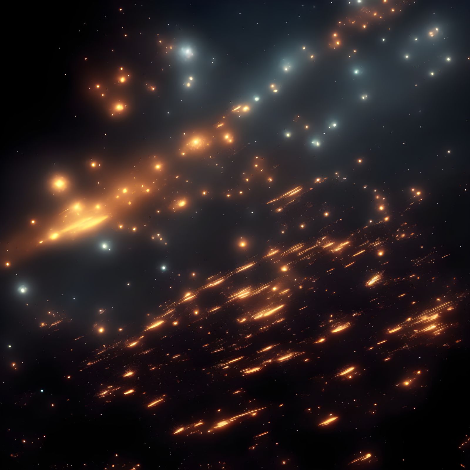 Hyperrealistic Starscape in Deep Black Space