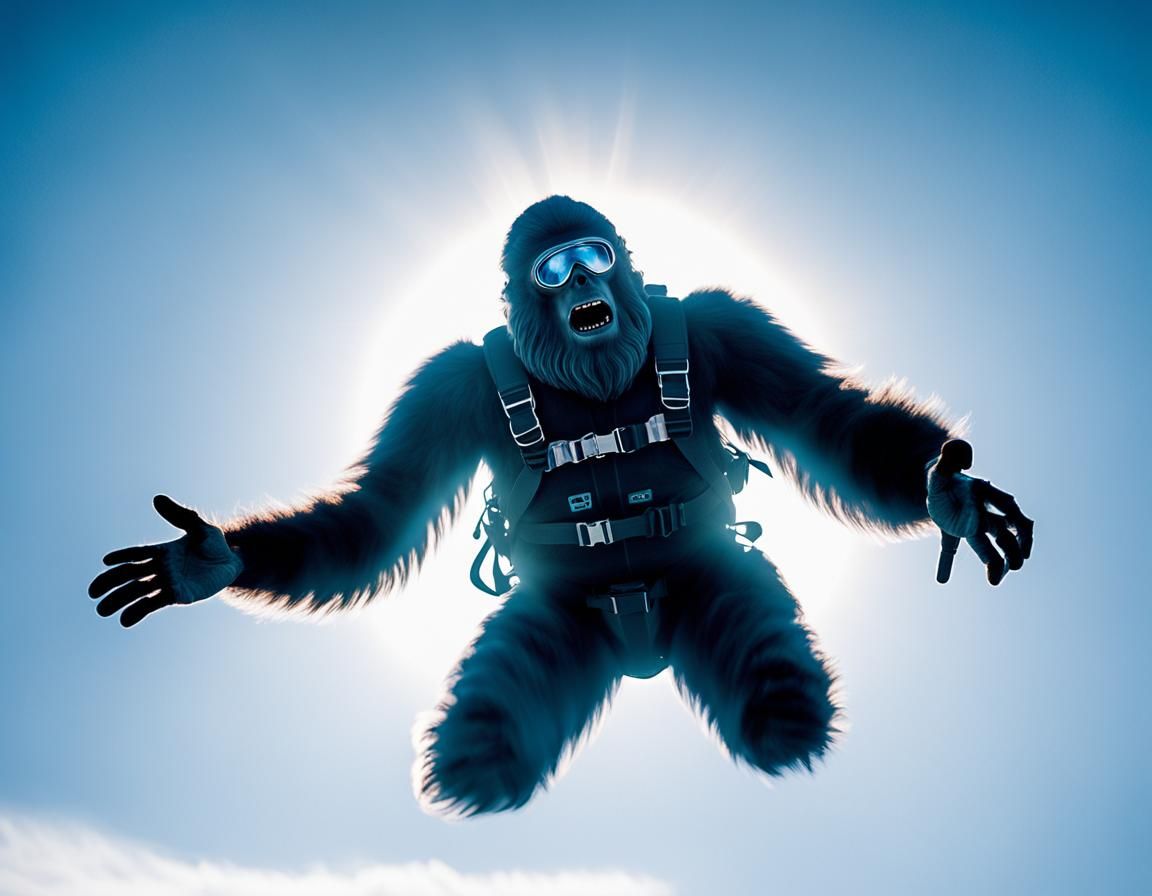 Skydiving Sasquatch