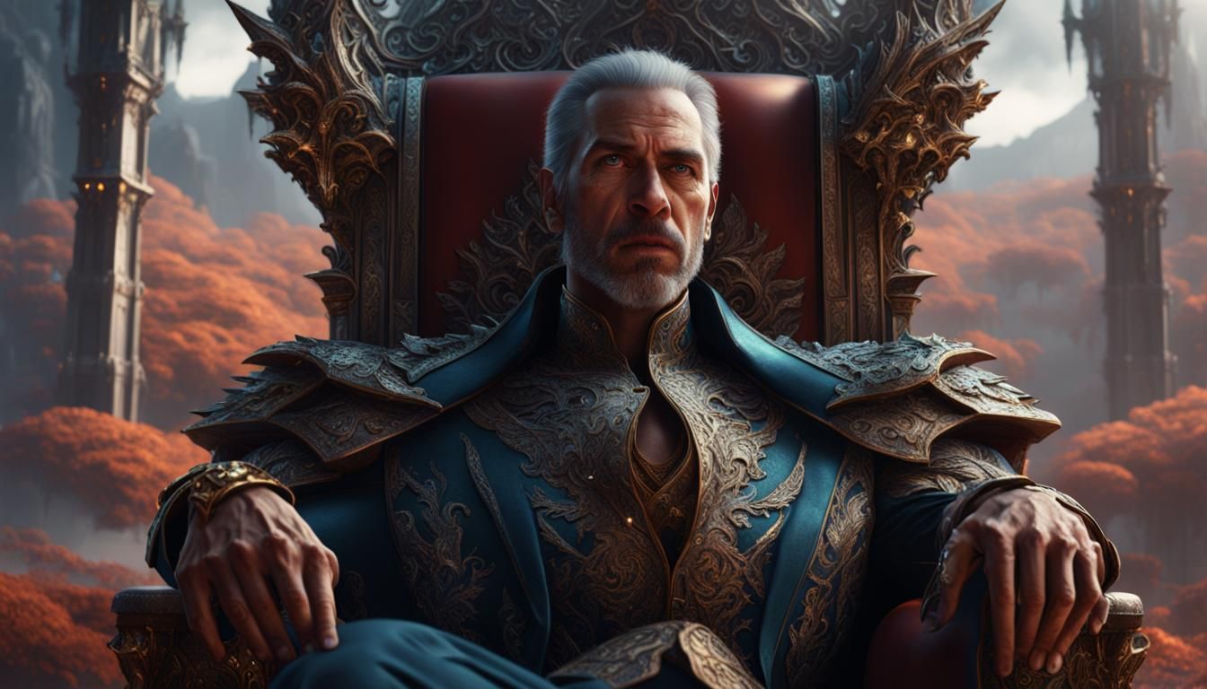 walker sitting on iced out throne diamonds