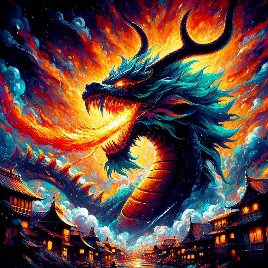 Dragon's Night Sky